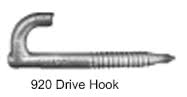 Hook, Drive, 7/16" X 4-3/4".  25/pkg 