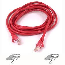 Patchcord, CAT-6, Enhanced, 550 mhz, Snagless, Red, 25 