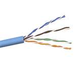Cable, Cat-6, 4/23, Plenum,  Blue,  1,000 ft. Priced per foot. 