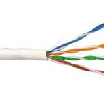 Cable, Cat-6, 4/23, Plenum, White, 1,000 ft. Priced per foot. 