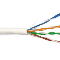 Cable, Cat-5e, Plenum, White 350Mhz 1,000ft