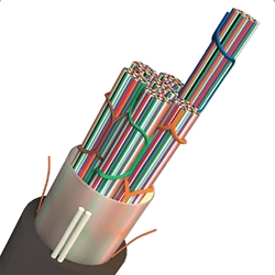 AFL 1,728-Fiber Gel-Free Double-Jacket Single Armor Wrapping Tube Fiber Optic Cable 