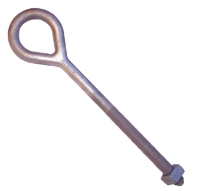 Bolt, Eyebolt, Ovaleye, Straight,  3/4" x 10", 25/Box 
