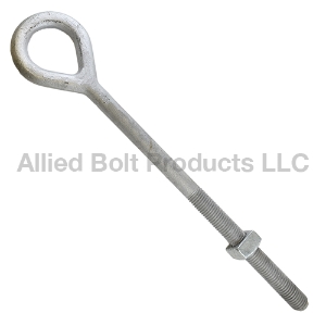 Bolt, Eyebolt, Ovaleye, Straight, 3/4" x 14", 25/Box 