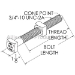 Bolt, Machine Square Head, 3/4" X 16", with Nut, 20/box - 8246