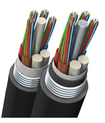 Cable, Fiber Optic, Taihan, 24-Fiber Loose Tube All Dry Single Jacket Single Armor TICI-SS-024-I1-13-PP-N0-A-Z2 