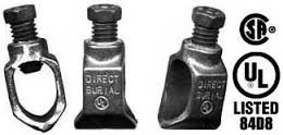 Clamp, Ground,  5/8" and 1/2", for 1" Long Bolt 