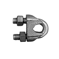 Clip, Malleable guy 1/4" 