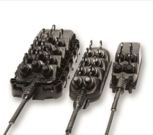 Corning OptiSheath Multiport Terminal Single-Tube Gel-Filled Dielectric Cable, 6-Port Single-Mode 50 Ft. MOB-0644FD050FW-P 
