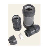 Coupler, Double ELOC, for 1.5" HDPE 