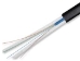 OFS Drop Cable, Fiber Optic, Flat, Dielectric, 6 Count  - AT-3BE8T7X-006
