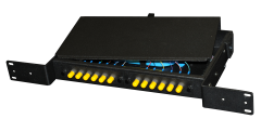 Enclosure, Rack Mount, Patch, Fiber Optic  (3 ports) Plastic Door, 045-115-10 