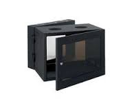 Enclosure, Wall Mount, Black 36"H x 21"W x 20"D 125 lbs Load Rating, 18 RU  Removable doors 