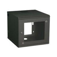 Enclosure, Wallmount, 6U, Reversible Hinged Door 
