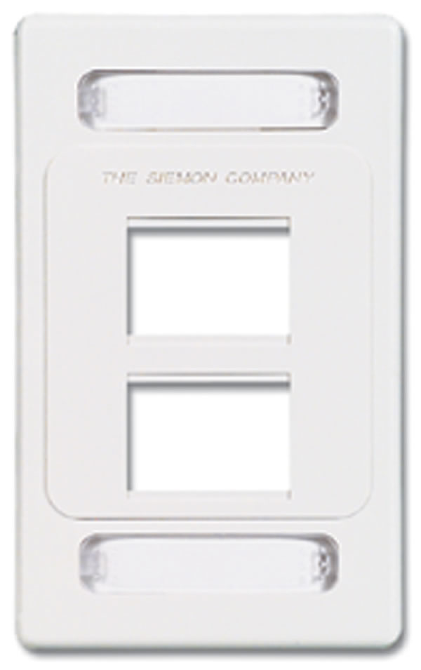 Faceplate, 4 Port, 1 Gang, Unloaded, Flush Mount, Max Series, White, Siemon 