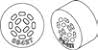 Grommet, 12-Hole for Flat Drop 