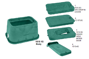 Handhole, 10x15x12 HDPE light duty, No holes 
