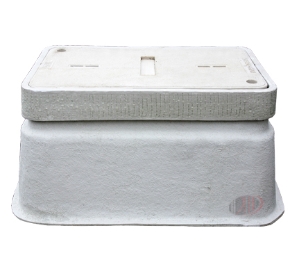 Handhole, FRP, 17x30x24, PC ring and cover 