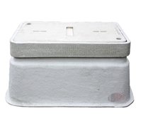 Handhole, FRP, 30x48x36, 20K 2pc. cover FLARED FIBERGLASS ASSEMBLY 