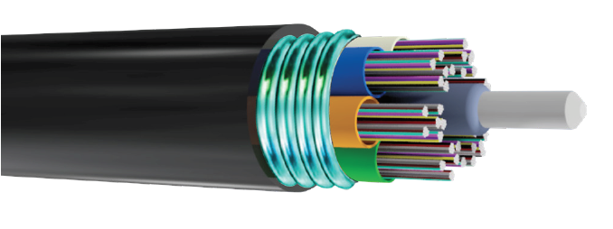 MassLink™ 432-Fiber Gel Tube Single Jacket Non-Armor Multi-Tube Ribbon Cable 