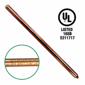Rod, Ground. 5/8" x 8' Copper Ground Rod 