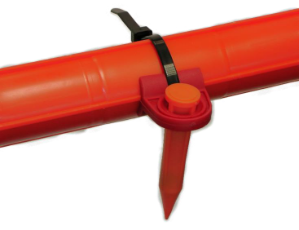 SPIKE MARKER ORANGE-BLACK 77 KHZ CATV  50-PACK 