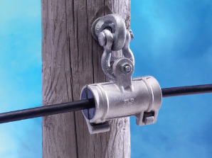 Suspension, Fiberlign Aluminum Suspension for ADSS. Anchor shackle and 5/8" eye-nut. 