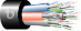 Teldor 24-Fiber Loose Tube Gel-Free Single Jacket Fiber Optic Cable  - F902402G5B