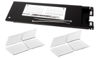 Tray, 2000-SSTA Aluminum 24 Single Fiber Splice Tray (12.25"L x 4"W x .50"D) 