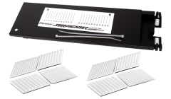 Tray, 2000-SSTA Aluminum 24 Single Fiber Splice Tray (12.25"L x 4"W x .50"D) 