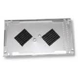Tray, Splice, Aluminum, Black Powder Coated, Large (14-in X 4.5-in) with Clear Cover 