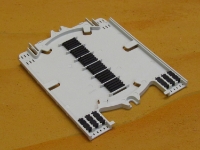 Tray, splice, short tray, low profile 24 count single fusion, Std Pkg:  10 ea.
