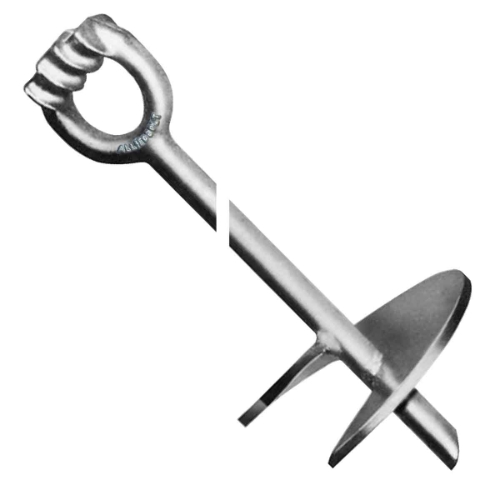 Anchor, Screw, Triple Eye, 10" Helix, No Wrench, 1 1/4" x 66"