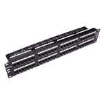 Patch Panel, Cat-5e, 48 Port, 2U 