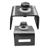 Bracket, 1-Bolt, Straight, for Banding.  50/pkg