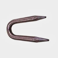 Staple, 1" X 1/4" X .114" ROLLED POINT STAPLE COPPER COATED