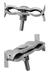 Clamp, Guy, 1/2" One Bolt, 1-7/16" X 1-9/16" Plates