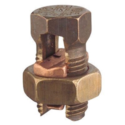 Connector, Split Bolt, S-6, Copper.  100/pkg