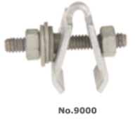 Clamp, Lashing Wire, "E" Cable Style.  50-pkg