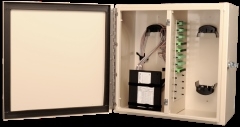 Enclosure, Wall Mount, 12-Fiber Termination Capacity, Lockable Door