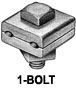 Clamp, Guy, 1-Bolt, 1/2" Bolt
