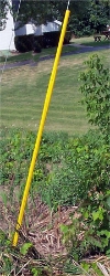 Guard, Guy,Yellow 1-1/2" X 8  Full Round, W/Helical Pig Tail and Short lock Strap