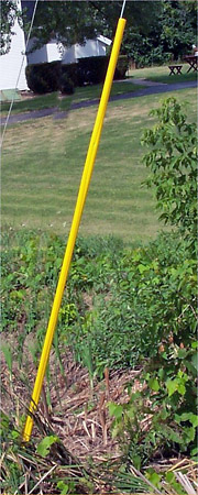 Guard, Guy,Yellow 1-1/2" X 8'  Full Round, W/Helical Pig Tail and Short lock Strap