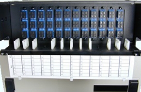 Enclosure, Rack Mount, 144-Port Capacity, Loaded With 144 SC/UPC Adapters. (24-each of 616-SC)