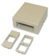 Box, Surface mount, 1 or 2 port, Elec Ivory
