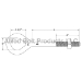 Bolt, Eyebolt, Ovaleye, Straight, 3/4" x 16", 25/Box - 4116