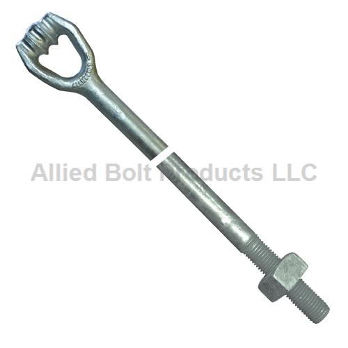 Rod, Anchor 3/4" x 8', Triple Eye, 5 min 